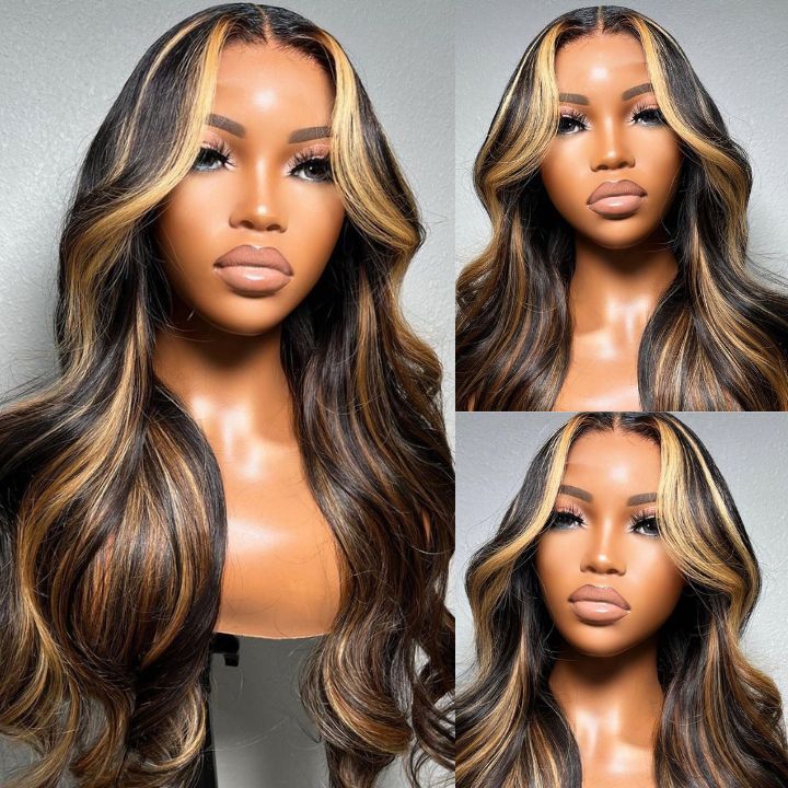 Highlight Ombre Lace Front Wavy Lace Glueless Wig - By Hive