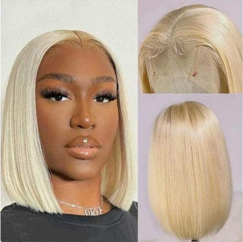 Blonde Bob Wig Short Straight Human Hair - By Hive